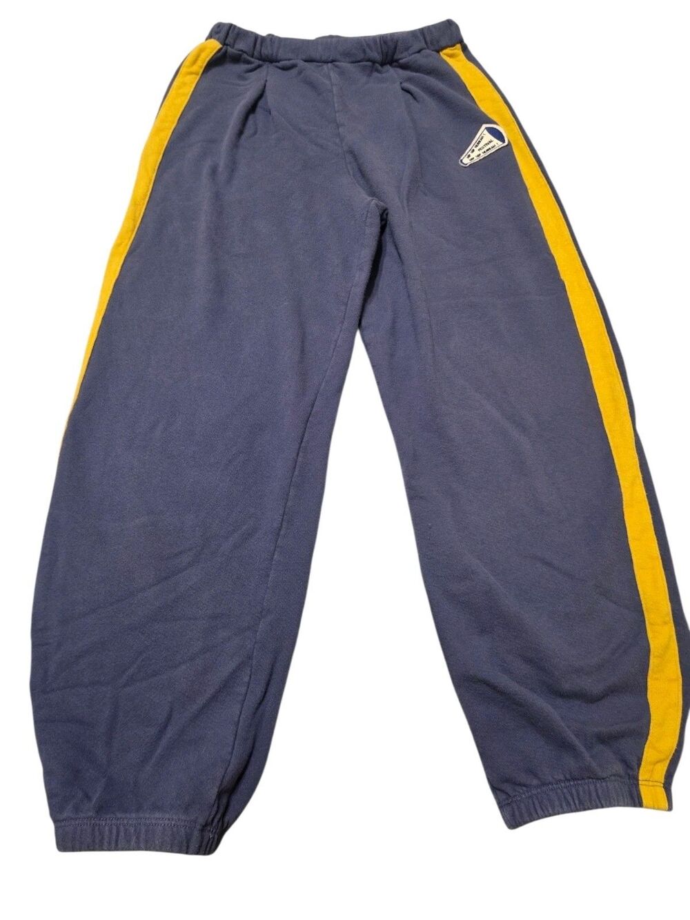 Sundry Trouser Cotton Sweatpants French Terry Navy Yellow Stripe S Festival C271 - Picture 5 of 10